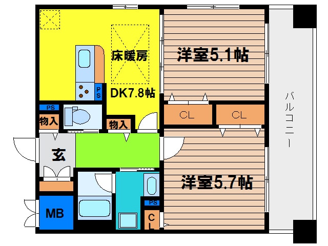 アルグラッド吉野の物件間取画像