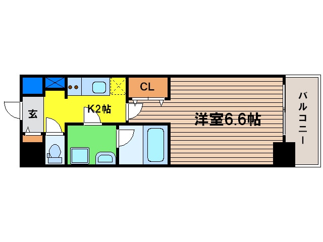 アーバンフラッツ鷺洲の物件間取画像