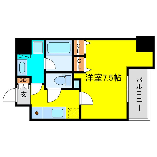 レジディア江戸堀の物件間取画像