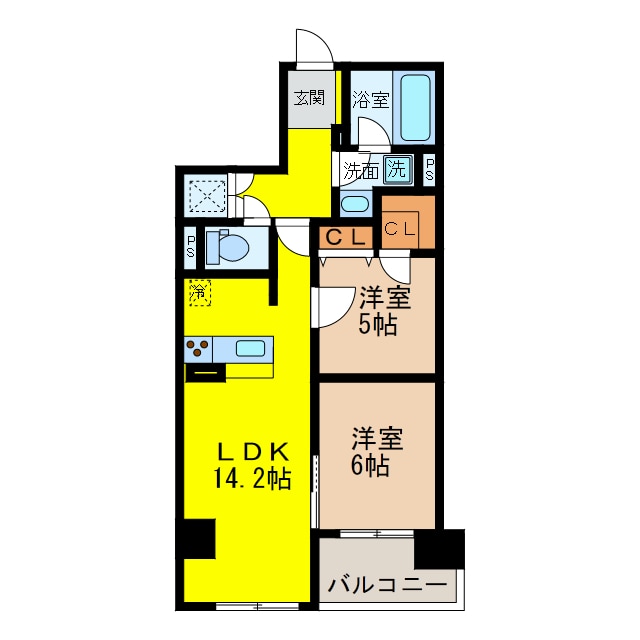 グレンパーク梅田北の物件間取画像