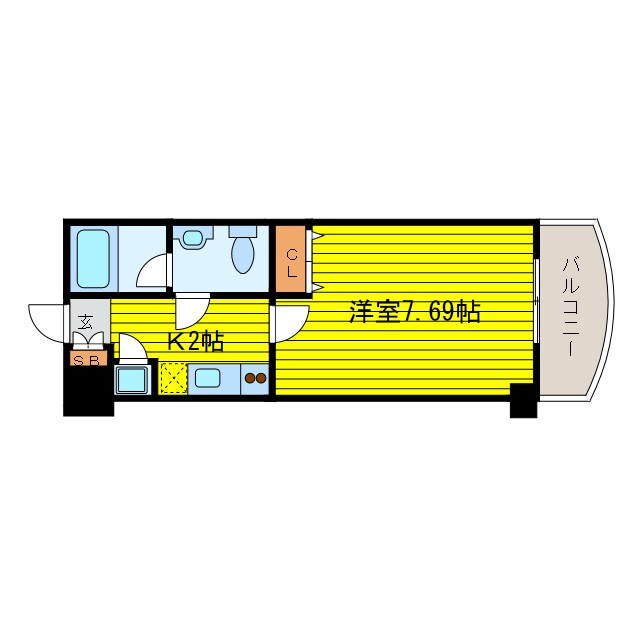 ライブコート北梅田の物件間取画像