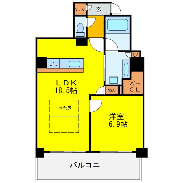 大阪福島タワーの物件間取画像