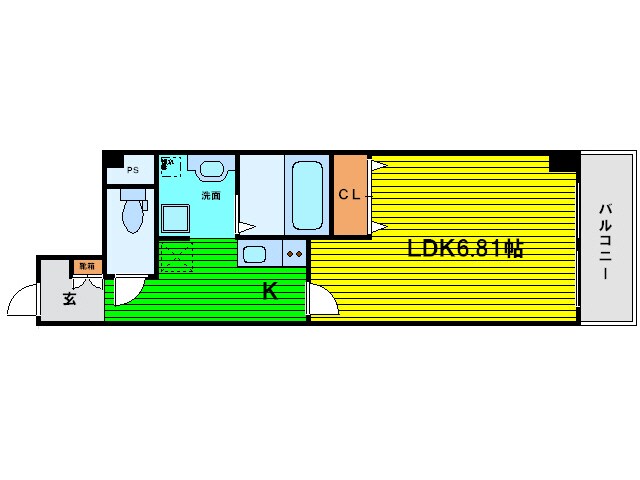 みおつくし江戸堀の物件間取画像