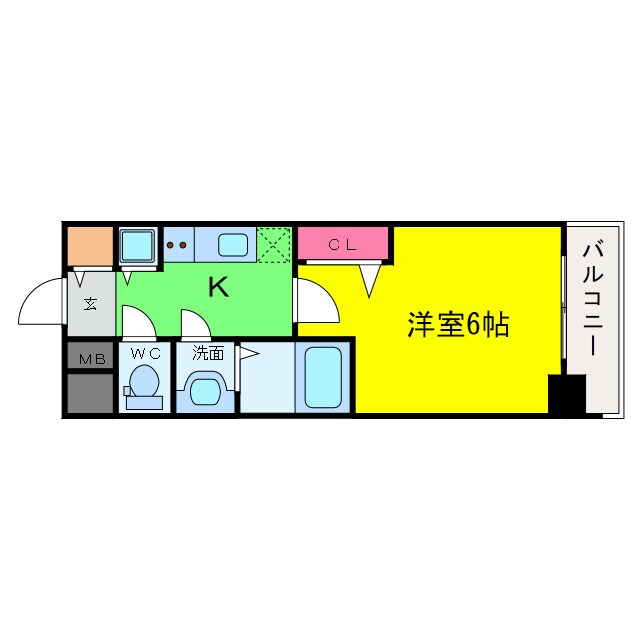 プレサンス大阪福島レシェンテの物件間取画像