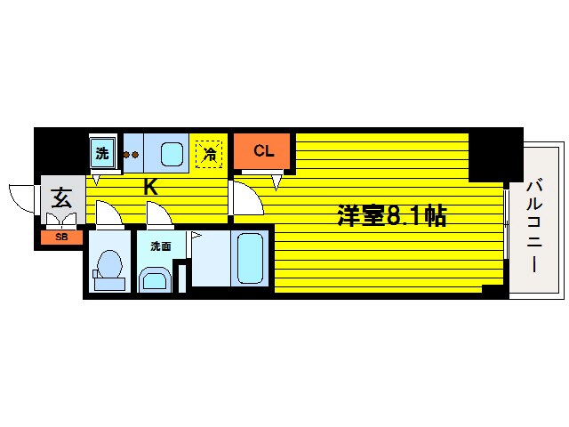 プランドール福島レジデンスの物件間取画像