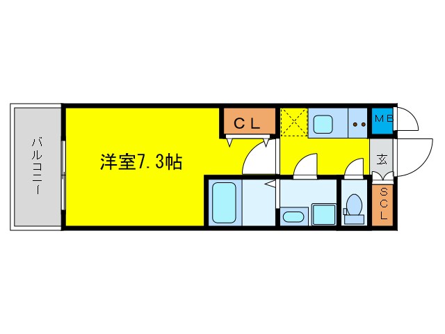 サムティ福島ＶＩＶＥＮＴＥの物件間取画像