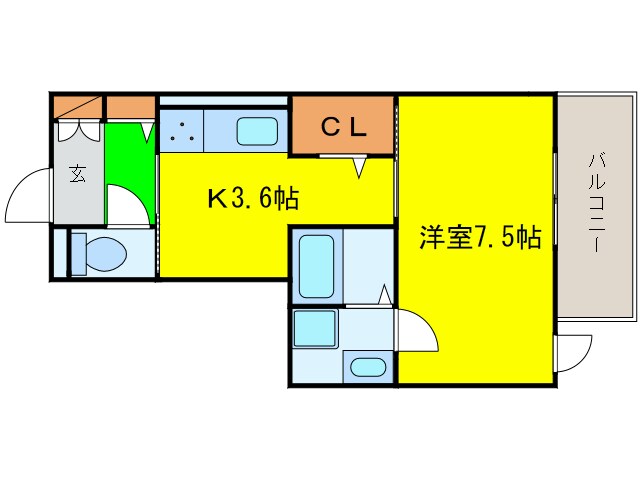 エストドミール野田の物件間取画像