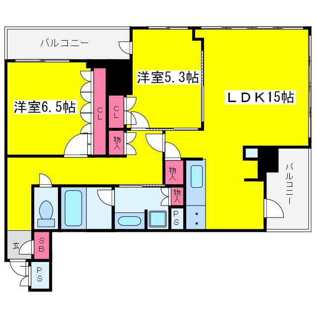 グランドメゾン新梅田タワーの物件間取画像