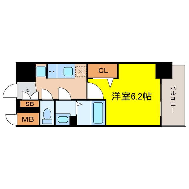 グランカリテ九条南の物件間取画像