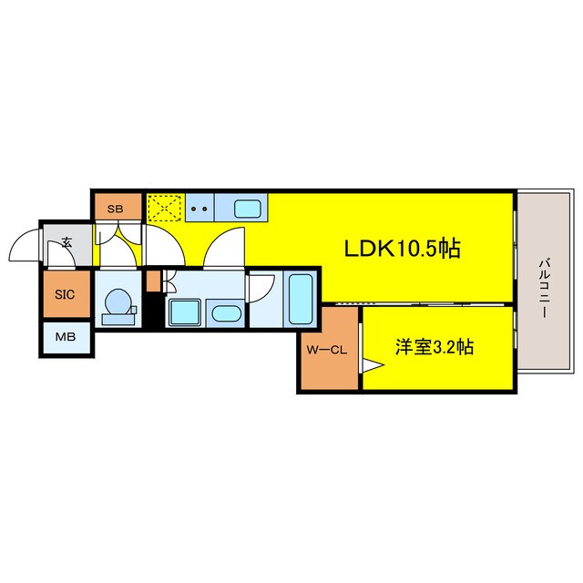 クロスレジデンス阿波座の物件間取画像
