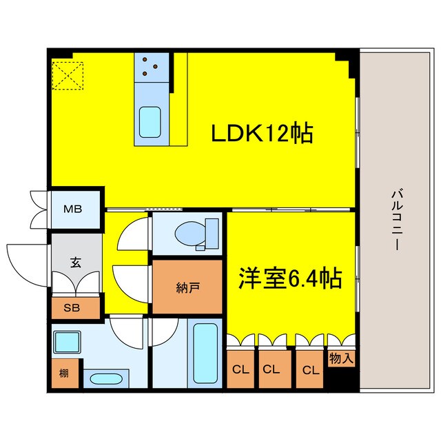 GRAND　VILASSE福島の物件間取画像