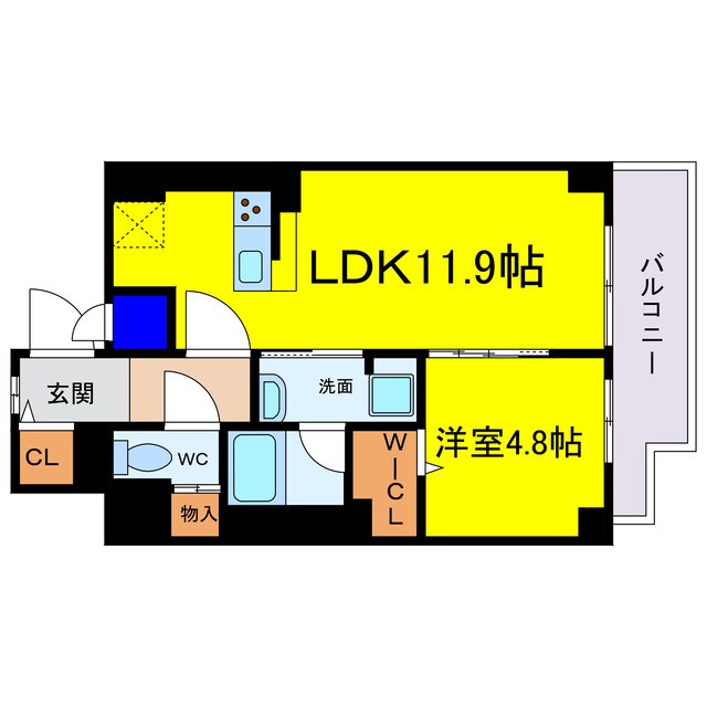 Arome梅田の物件間取画像