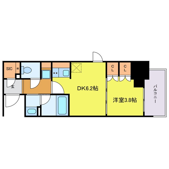 クレストコート靭公園THE　CLASSの物件間取画像