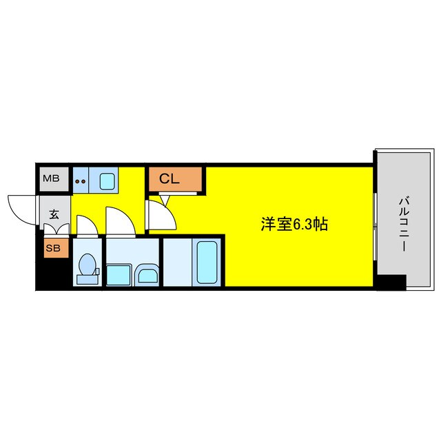 エスリードレジデンス大阪福島シティウエストの物件間取画像