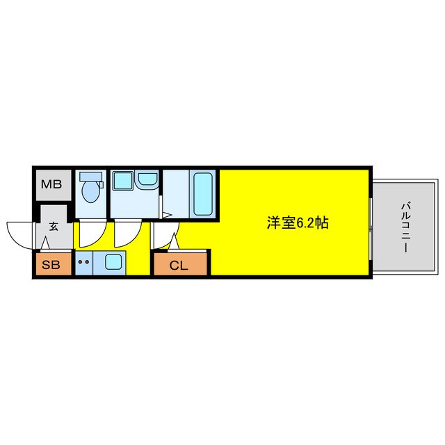 エスリードレジデンス大阪福島シティウエストの物件間取画像