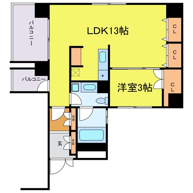 ラクメンビルの物件間取画像