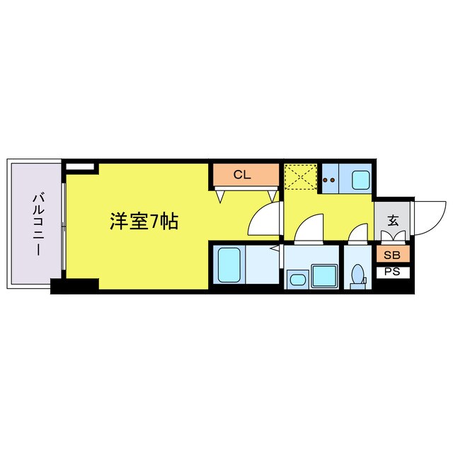 S-RESIDENCE福島玉川Unoの物件間取画像