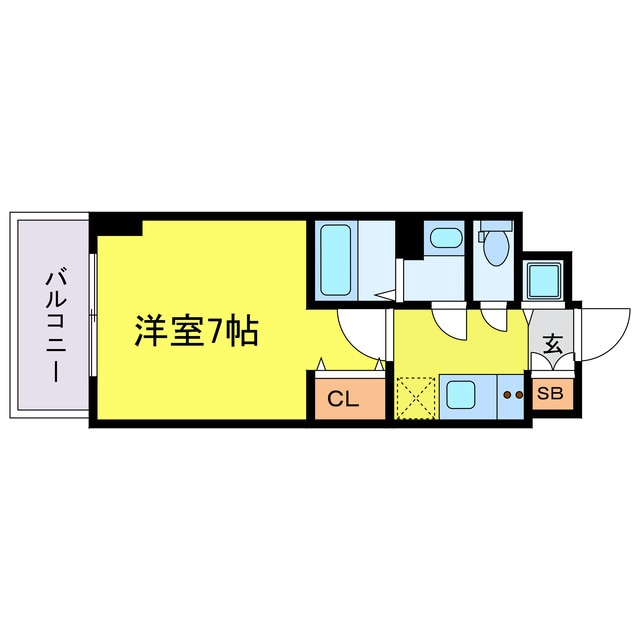 Ｓ-ＲＥＳＩＤＥＮＣＥ福島玉川Deuxの物件間取画像