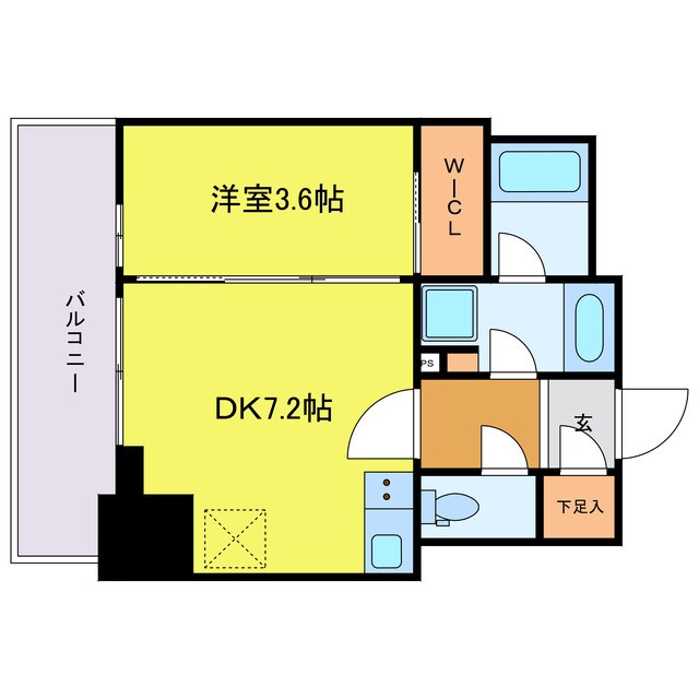 ルフォンプログレ堺筋本町タワーレジデンスの物件間取画像