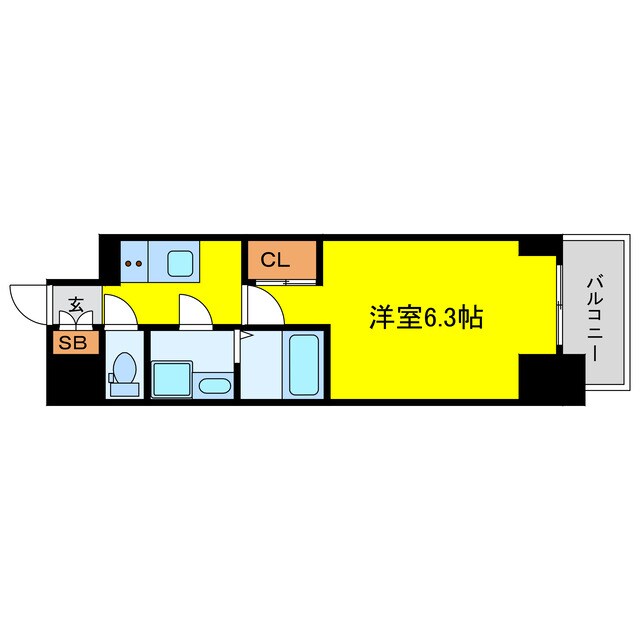 JMFレジデンス海老江の物件間取画像