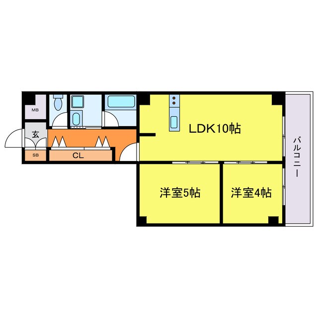 リブウッド大阪城の物件間取画像