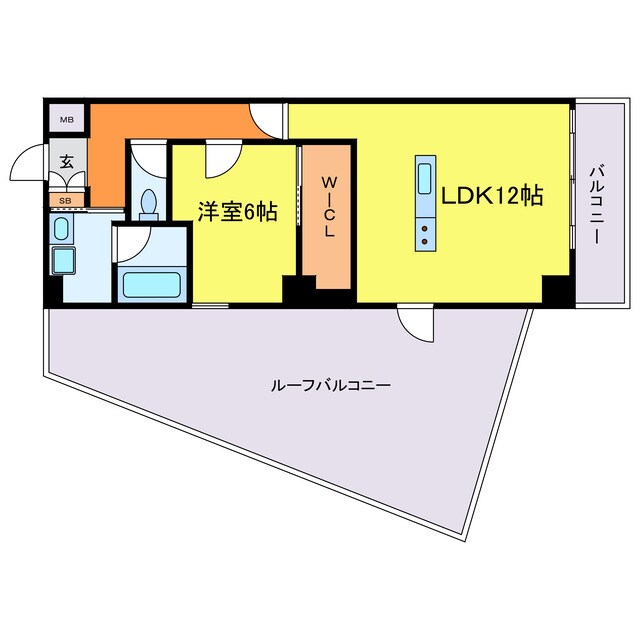 リブウッド大阪城の物件間取画像