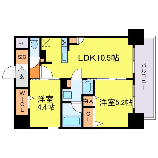 アーバネックス梅田中崎町Ⅱの物件間取画像