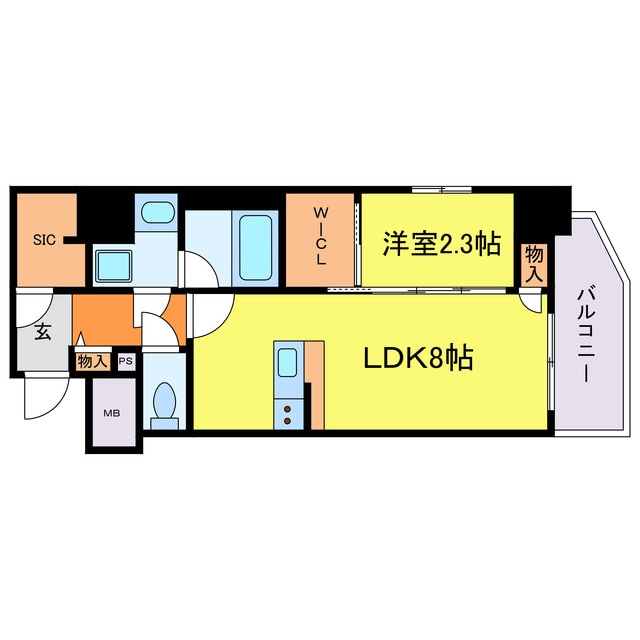 コンフォリア・リヴ新梅田の物件間取画像