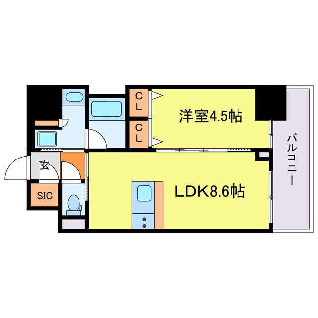 S-RESIDENCE福島diverseの物件間取画像