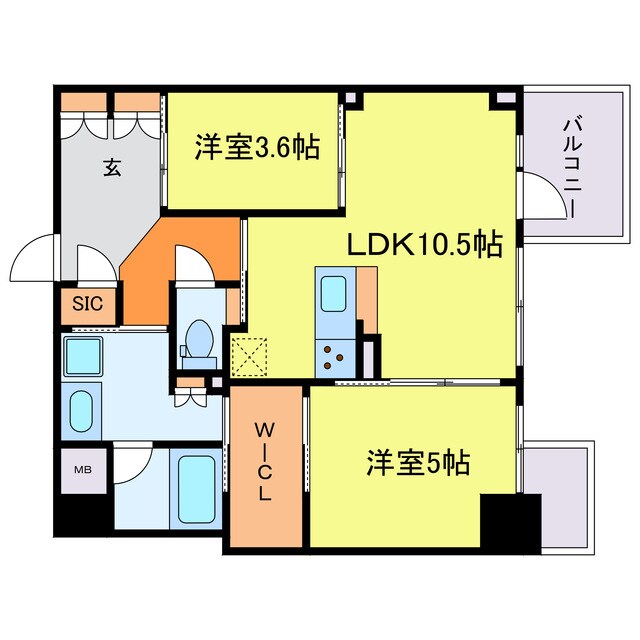S-RESIDENCE福島diverseの物件間取画像