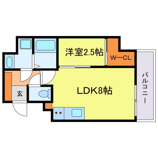 Krystal　Fimeth　2番館の物件間取画像