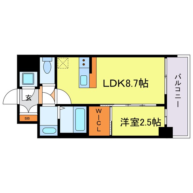セレニテ新大阪グランデ　ミリューの物件間取画像