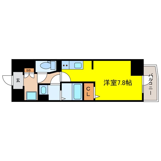 Metrosa谷町六丁目Southの物件間取画像