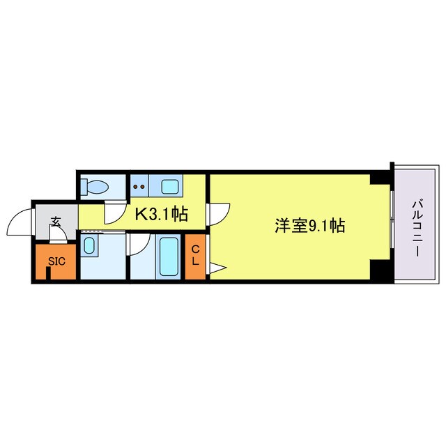 サンエール南堀江の物件間取画像