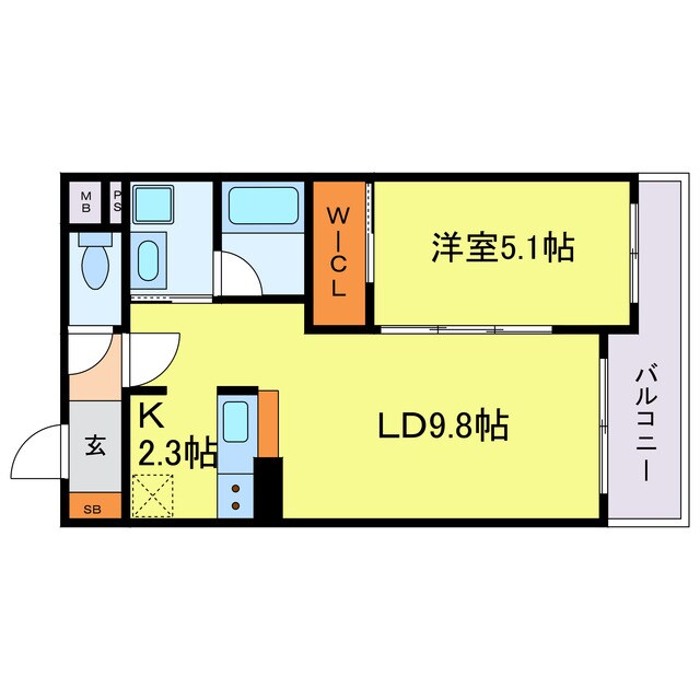 モクシオン大阪ベイの物件間取画像