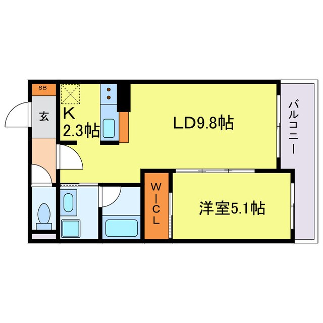 モクシオン大阪ベイの物件間取画像