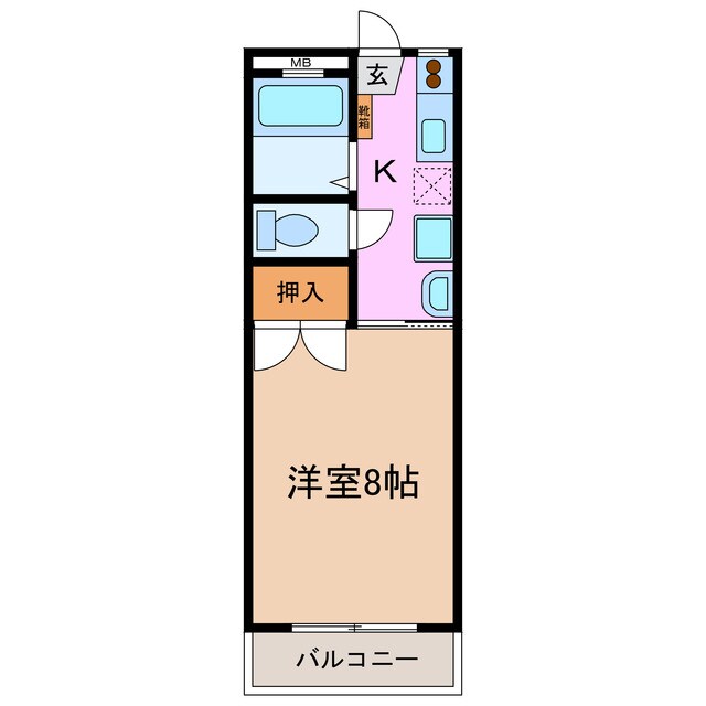 ミッキーハイツの物件間取画像