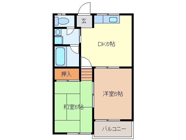 ムーニー岩崎の物件間取画像