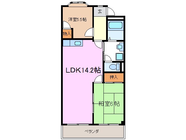 カピラハイツの物件間取画像