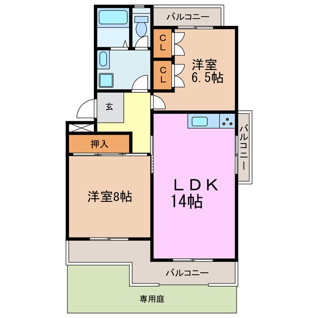 ヒルズ赤池の物件間取画像