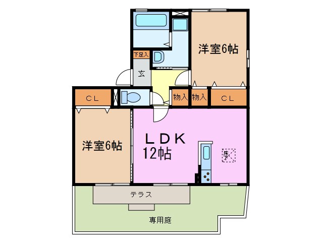 ワンダースクエア赤池の物件間取画像