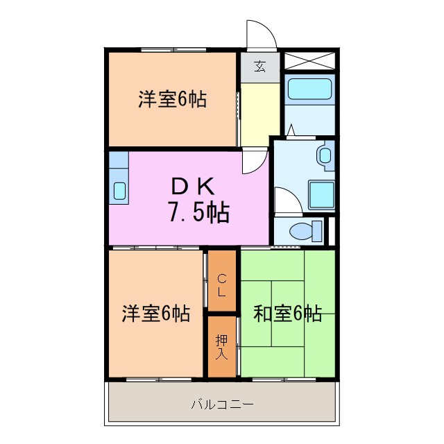 メゾン晃梅の物件間取画像