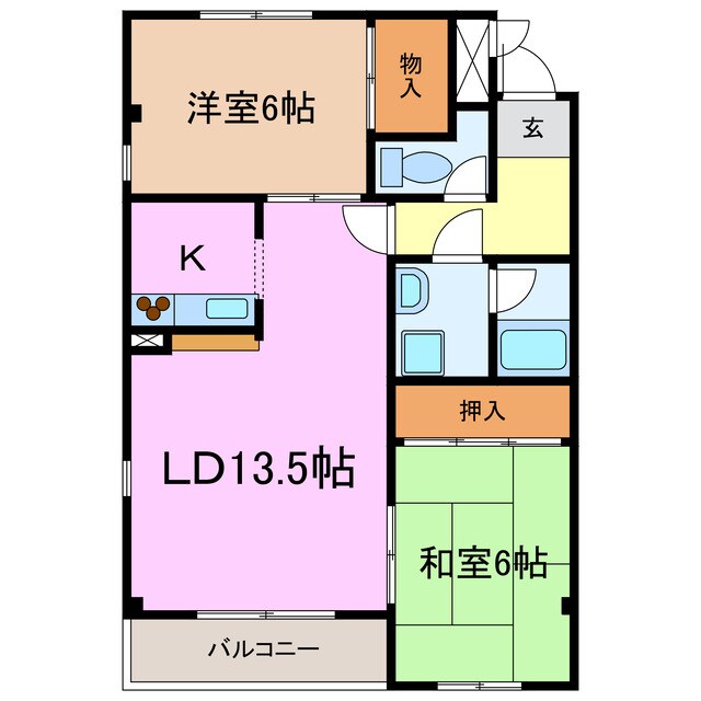 ミッシェル香久山の物件間取画像