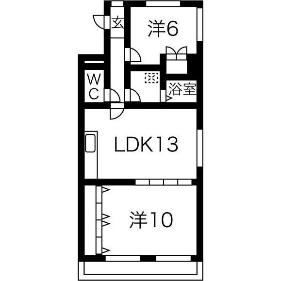 アビタマルフクⅢの物件間取画像