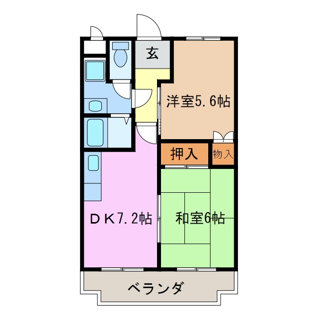 エスポワールアイの物件間取画像