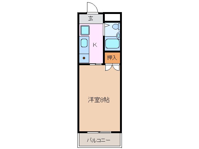 愛知カレッジタウン　Ｄ棟の物件間取画像