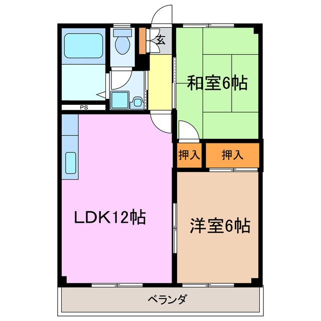 エスポア三好の物件間取画像