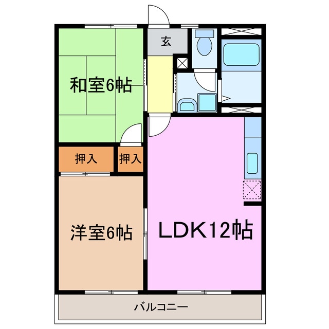 エスポア三好の物件間取画像