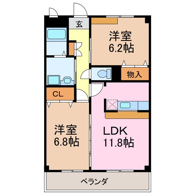 フォレスタ神の倉の物件間取画像