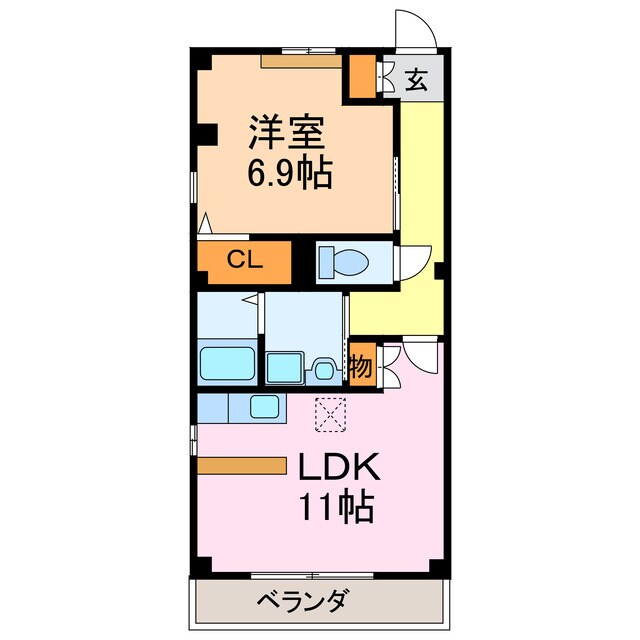 ヴェルジェの物件間取画像